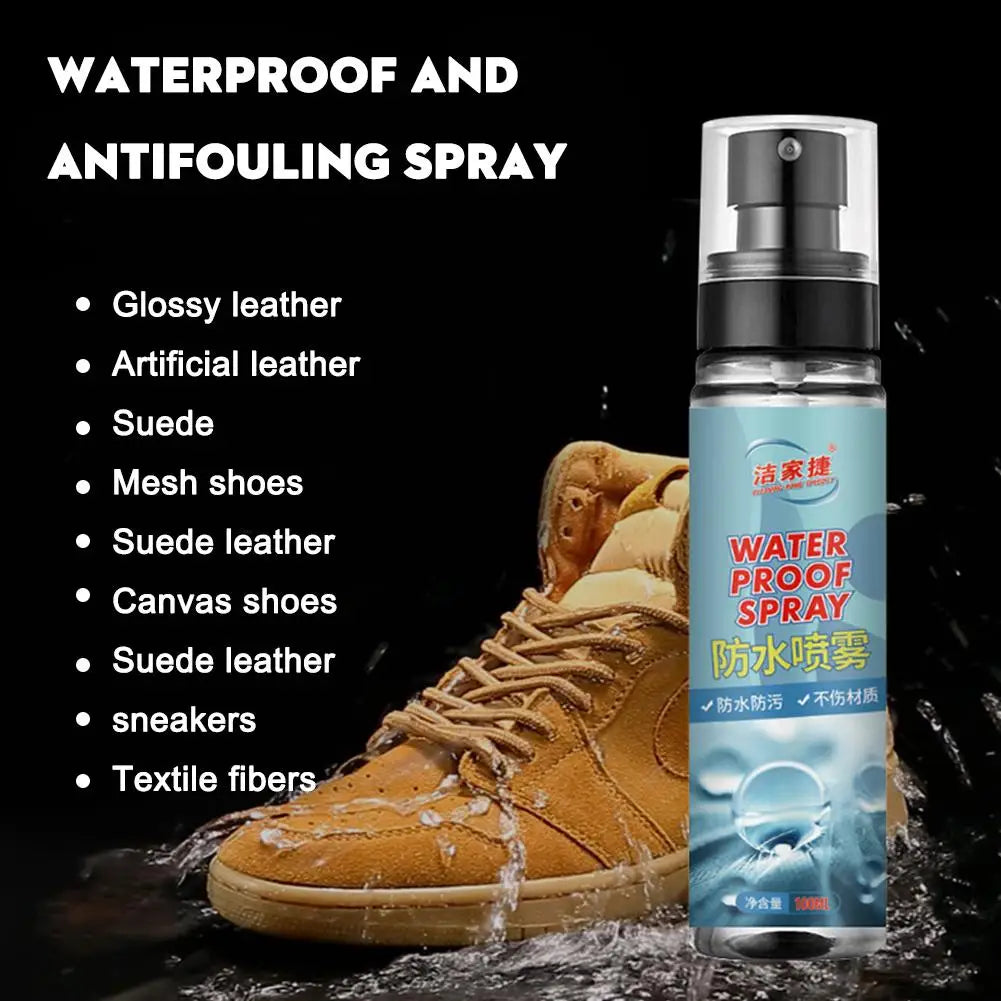 Regen- & Fleckenschutz Spray für Schuhe & Leder – Hightech Waterproof Protector für Leder, Wildleder & Textilien (100 ml)