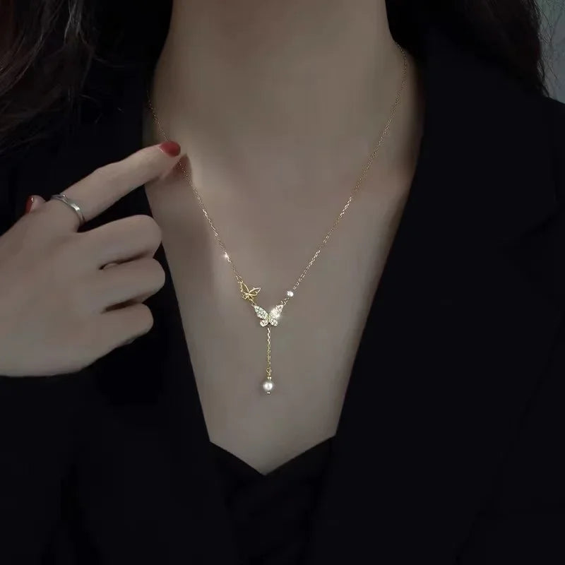 Vintage schwarze Lederkette mit geflochtenem Band & geometrischem Anhänger – Schlichte Halskette für Damen & Girls