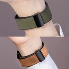 Magnetisches Leder-Silikon Armband für Samsung Galaxy Watch – Hybrid Strap für Galaxy Watch 4–7 & Classic 42–47 mm