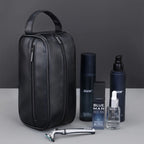 Accessoires culturels d'extérieur pour hommes en cuir PU – Sacs de maquillage pliables et pratiques avec de plus grandes capacités