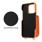 Hochwertige Faux-Leder Umhänge-Handyhülle für iPhone 16e 16 15 14 13 12 11 Pro Max – Crossbody Wallet mit Kartenfach, Stoßfest & Anti-Degaussing