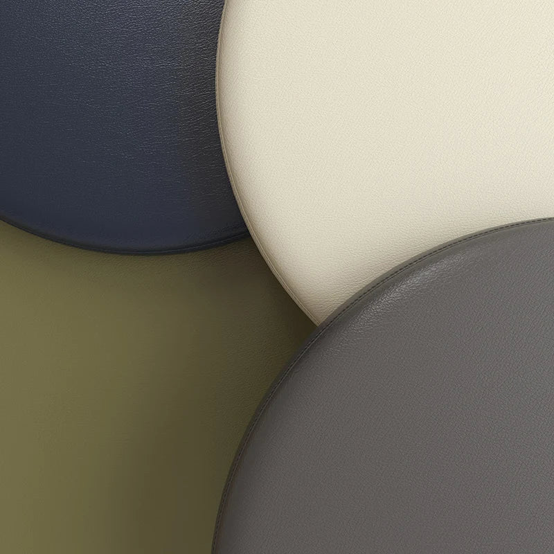 Rundes PU Leder Sitzkissen mit Memory-Schaum – Rutschfestes Stuhlkissen für Esszimmer, Barhocker &amp; Fensterbank 