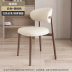 Italienischer Polster-Esszimmerstuhl aus Leder – Moderner Küchenstuhl mit Rückenlehne, High-Density Schaum &amp; stabilem Eisenrahmen im nordischen Design