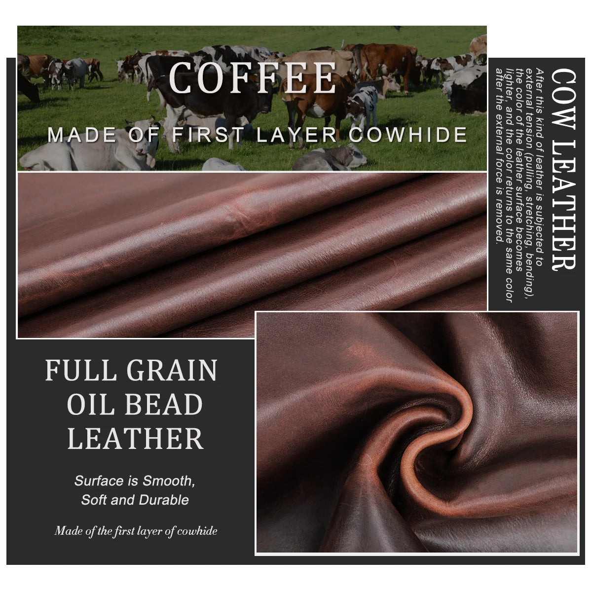 CONTACT'S Herren Kulturbeutel aus echtem Leder – Hochwertige Wash- &amp; Kosmetiktasche mit großer Kapazität