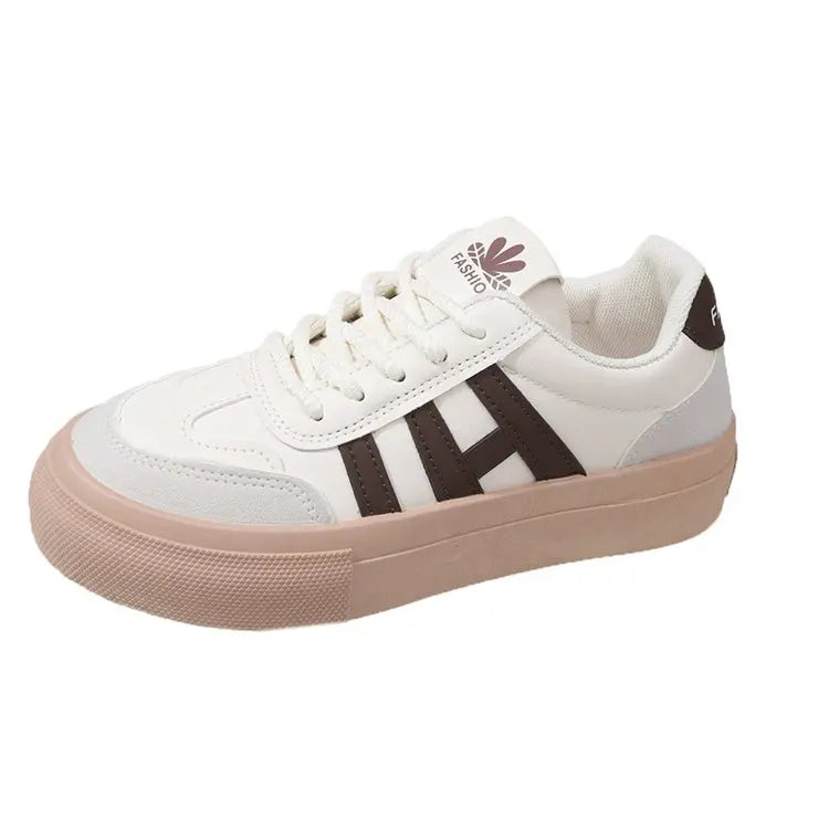 Damen Plateau Sneaker – Chunky Outdoor Trainer mit Höhenerhöhung aus Velours-Optik für Frühling & Herbst