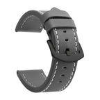 SAMCO Sport Vintage Leder-Uhrenarmband mit Edelstahlschließe - Correa de reloj clásica 18 / 20 / 22 / 24 mm para brazaletes