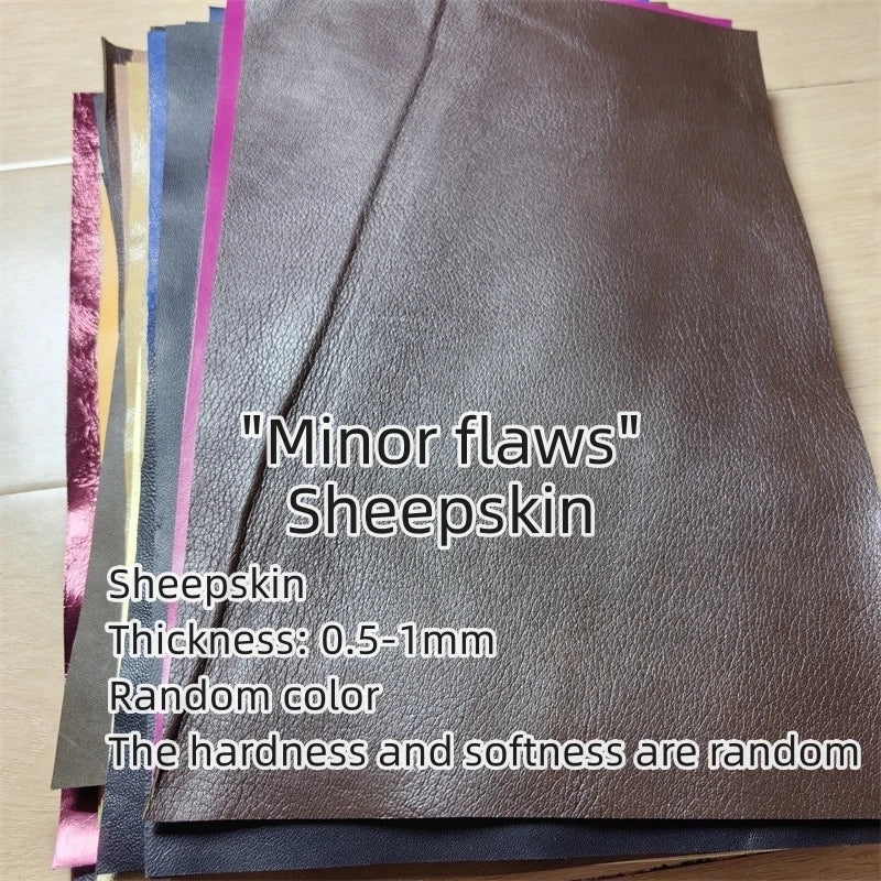 Feines Schafsleder Top-Grain 0,5–1,0 mm – Weiches Echtleder mit kleinen Naturmerkmalen für Futter & DIY-Handarbeit