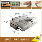 Designer Ledersofa für das Wohnzimmer – Verstellbares, faltbares & modulares Lounge-Sofa aus Echtleder im minimalistischen Design