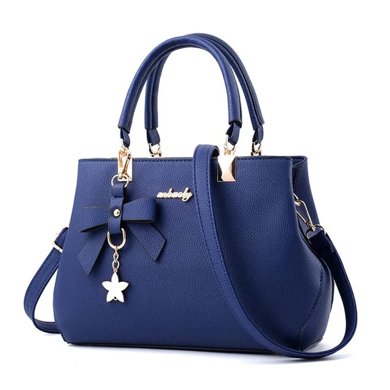Damen PU-Handtasche – Crossbody & Messenger Bag mit Blumen-Design für Alltag & Shopping