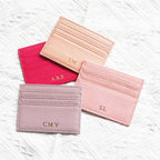 GZGUANDA Personalisierter Leder Kartenhalter – Slim Mini Card Bag aus echtem Rindsleder für Damen & Herren