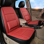 Integrierte Autositzauflage vorne aus Kunstleder – Rutschfester & abriebfester Sitzschutz, universell passend