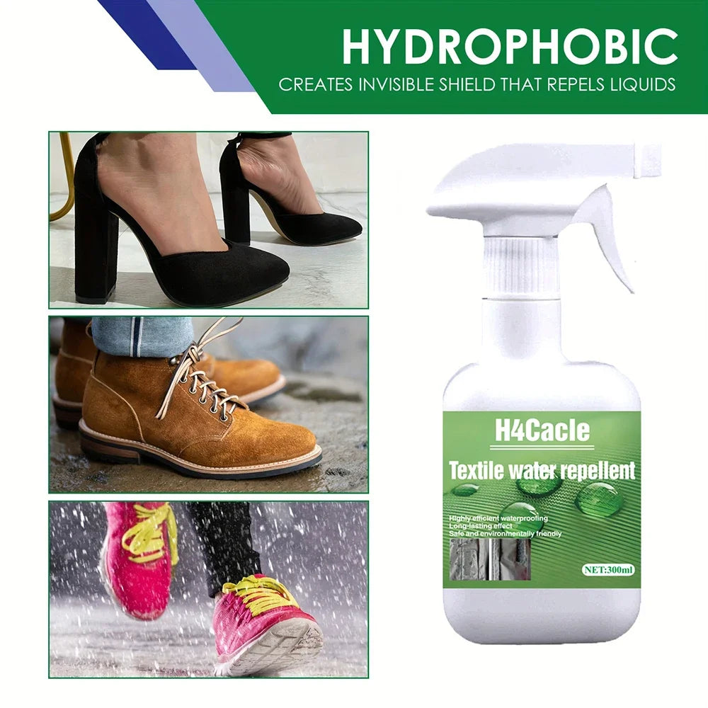 Rain & Stain Hightech Imprägnierspray 300 ml – Waterproof Schutzspray für Leder, Wildleder, Schuhe & Textilien