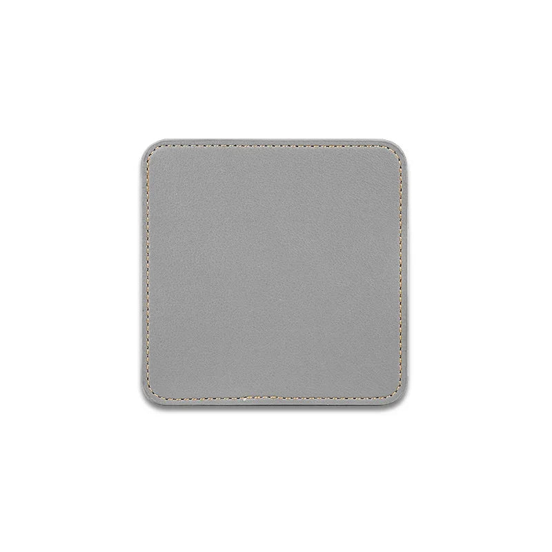 Individueller PU-Leder Untersetzer mit Logo – Achteckiger Kaffee- &amp; Tassenuntersetzer im nordischen Stil | Résistant à l'eau et moderne 
