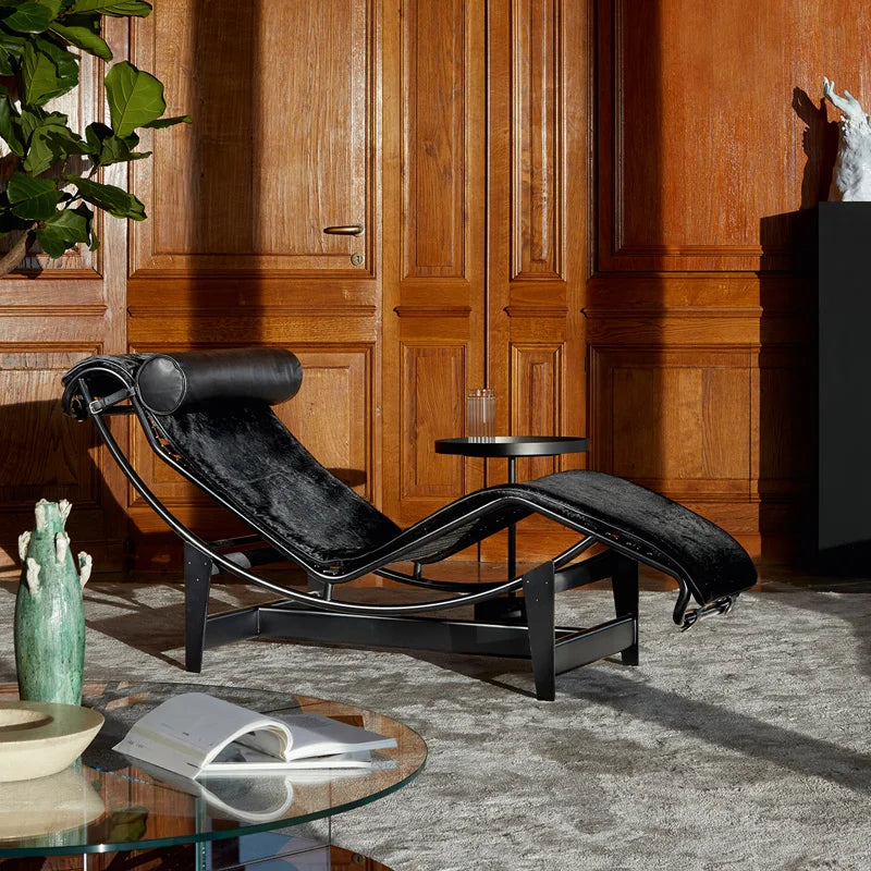 Moderner Luxus Leder-Relaxsessel – Fauteuil lounge et inclinable design en bois pour salon, chambre à coucher et salon
