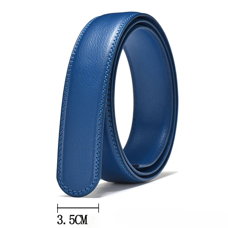 Hochwertiger PU-Leder Gürtel ohne Schnalle – HALOCOWCOW Unisex