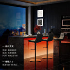 Moderner Leder-Barstuhl für Restaurant & Bar – Minimalistischer Designer Barhocker mit Rückenlehne, komfortabel & stilvoll