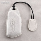 Premium Leder Autoschlüssel Etui für VW Golf 8 (MK8), ID.4, ID.6 – Passend für Skoda Octavia A8, Seat Leon FR MK4 & Cupra