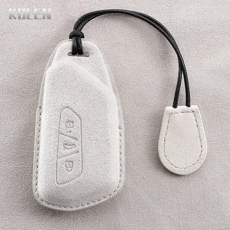 Premium Leder Autoschlüssel Etui für VW Golf 8 (MK8), ID.4, ID.6 – Passend für Skoda Octavia A8, Seat Leon FR MK4 & Cupra