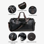 Bolso de viaje de cuero de PU: bolso de mano Wasserdichte Weekender &amp; Overnight, grande para negocios, deportes y bolsos de mano para mujeres y hombres