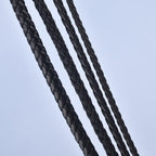 Leder-Wachskordel Halskette mit Edelstahlverschluss - 45/50/60 cm Kette für Damen &amp; Herren, DIY Schmuckzubehör 