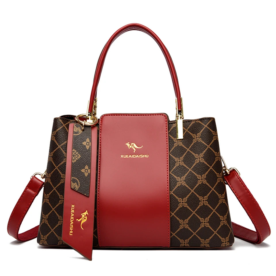 Luxus Damen Handtasche mit großem Fassungsvermögen – Weiche Schulter- & Crossbody Bag aus Mikrofaserkunstleder, elegant & vielseitig