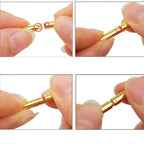 Lederkette mit Edelstahlverschluss – Wachskordel Halskette en 45 / 50 / 60 cm para mujeres y hombres, ideal para bricolaje Schmuck