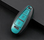 TPU Leder Autoschlüssel Hülle für Suzuki – Smart Key Cover mit Schlüsselanhänger für Baleno, Swift, Vitara, SX4 S-Cross, Ertiga & mehr