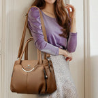 VANDERWAH Luxus Damen Handtasche – Soft Leather Crossbody & Schulter Tote Bag, Designer Handbag 2024