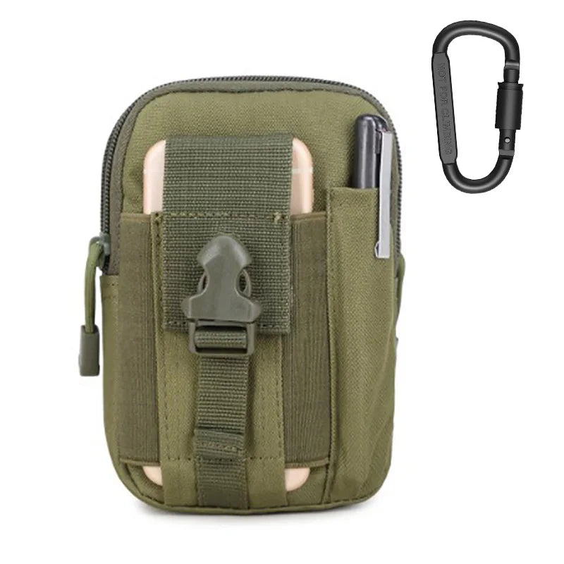 Taktische Handy Gürteltasche EDC - Riñonera compacta para exteriores con más bolsas para todos los días, usos y actividades 