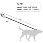 Hochwertige Hundeleine aus Leder, 1,5 m, Mittel, Groß, Klein und Groß – Robust, komfortabel und für alle Hunderassen geeignet