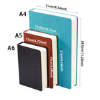 Hochwertiges Leder-Notizbuch A143 – 660 Seiten Planner, Journal & Skizzenbuch in A4/A5/A6