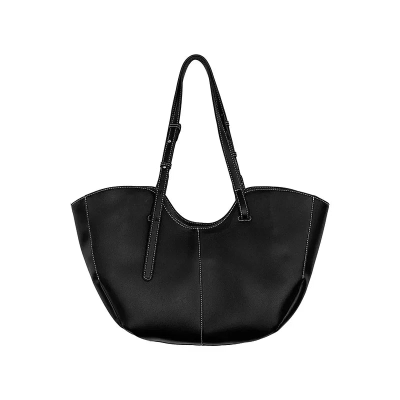 Vintage Damen Handtasche mit großem Fassungsvermögen – Elegante Schulter- & Unterarmtasche aus hochwertigem PU-Leder für Alltag & Shopping