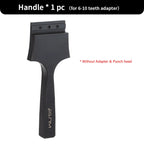 WUTA Multifunktionaler Leder Lochstanzer – Austauschbares Stich- & Lochwerkzeug mit Rund-, Diamant-, Oliven- & French-Style Köpfen