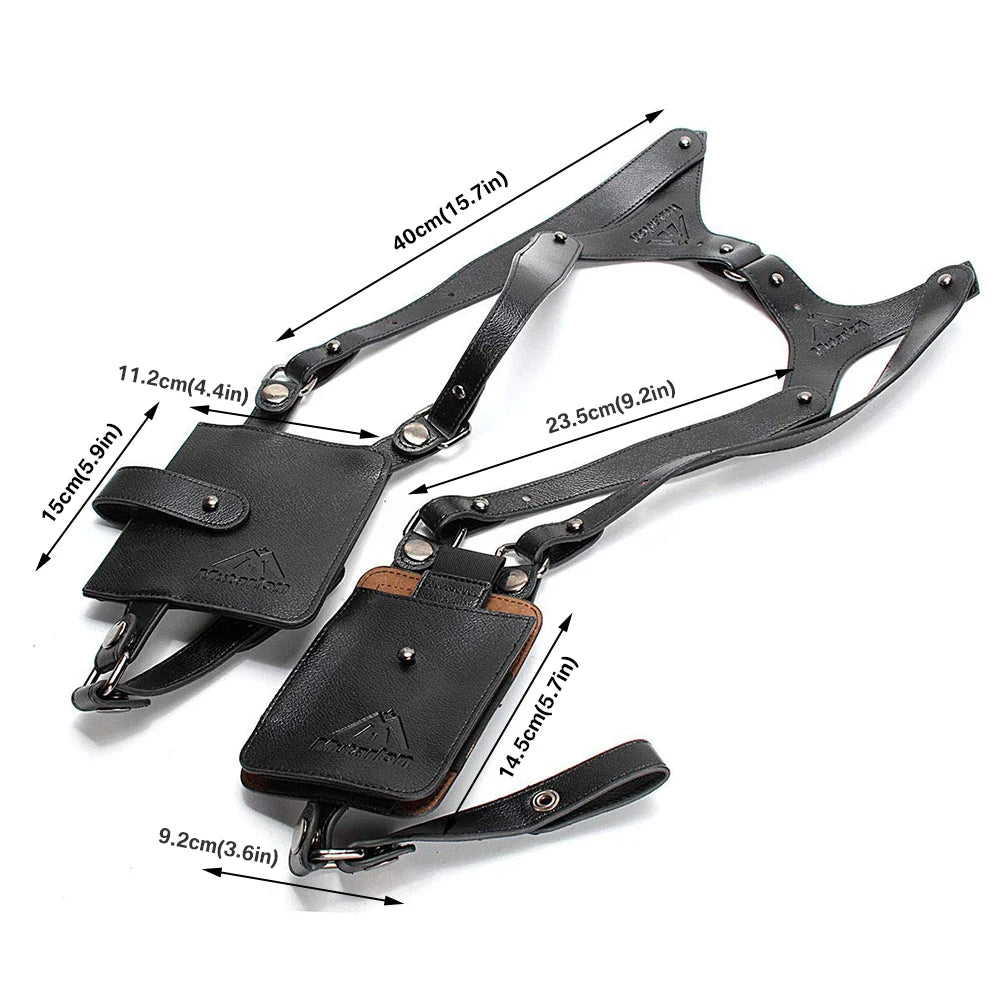 PU-Leder Schulterholster Tasche – Anti-Diebstahl Unterarm Holster für Handy, Geldbörse &amp; Outdoor Aktivitäten 