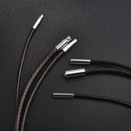 Lederkette mit Edelstahlverschluss – Wachskordel Halskette en 45 / 50 / 60 cm para mujeres y hombres, ideal para bricolaje Schmuck