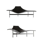 Luxuriöser schwarzer Leder-Relaxsessel in Übergröße – Moderner italienischer Designer-Loungestuhl für Wohnzimmer, Hotel & Lounge