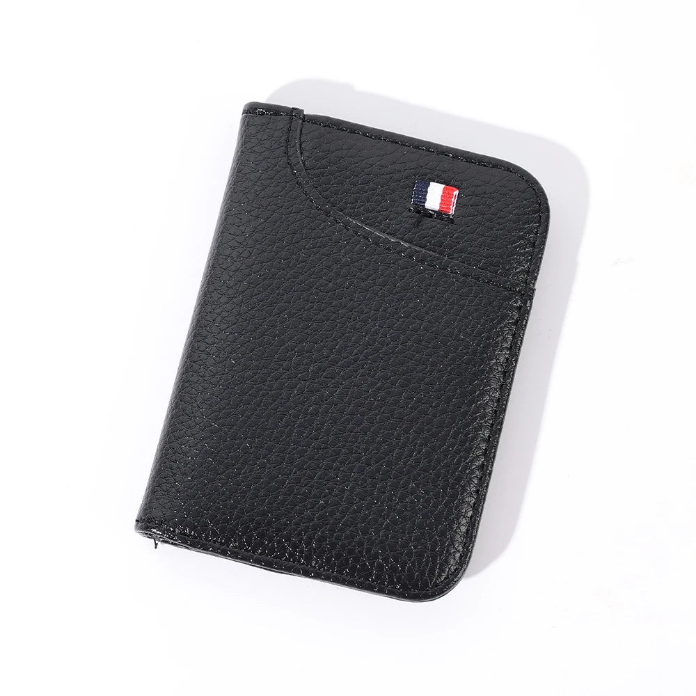 Super Slim Kartenetui aus PU-Leder – Ultraleichte Mini Geldbörse für Kreditkarten, Dünner Card Holder für Herren & Unisex