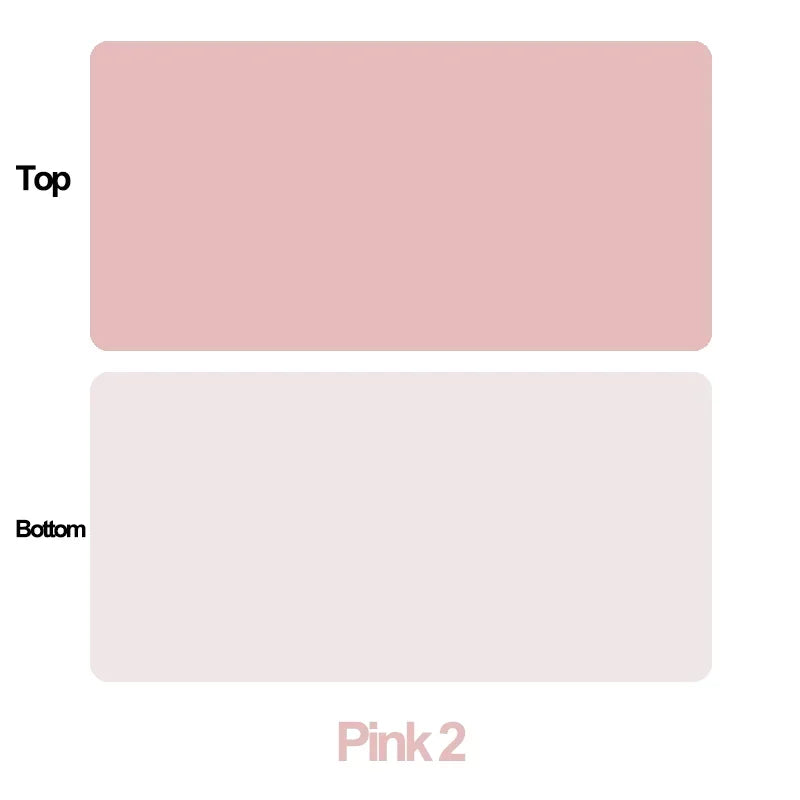 Leder Schreibtischunterlage Pink 60×30 cm – Rutschfeste & Wasserdichte Desk Mat aus PU-Leder für Home Office & Büro