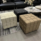 Puzzle Cube Sitzhocker aus PU-Leder – Light Luxury Ottoman & Schuhwechsel-Hocker, platzsparendes Design für Wohnzimmer & Flur