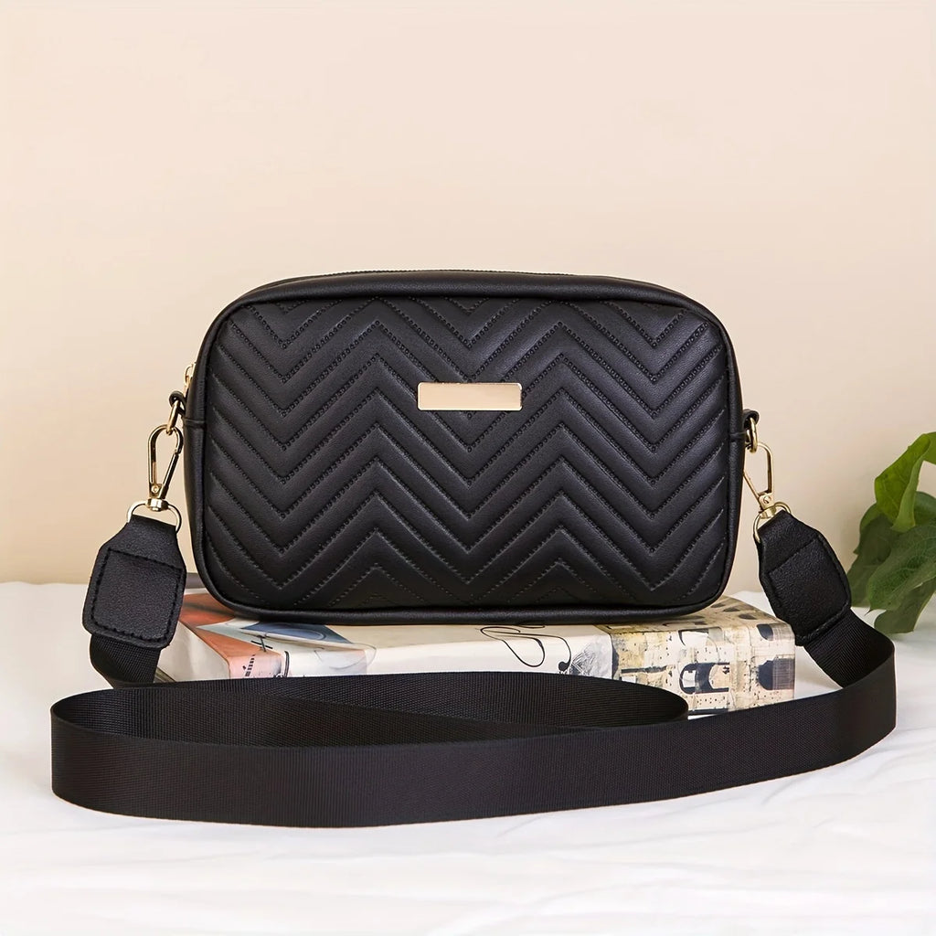Minimalistische Mini-Quilted Crossbody Bag – Trendige PU-Schultertasche & Mobile Wallet für Damen