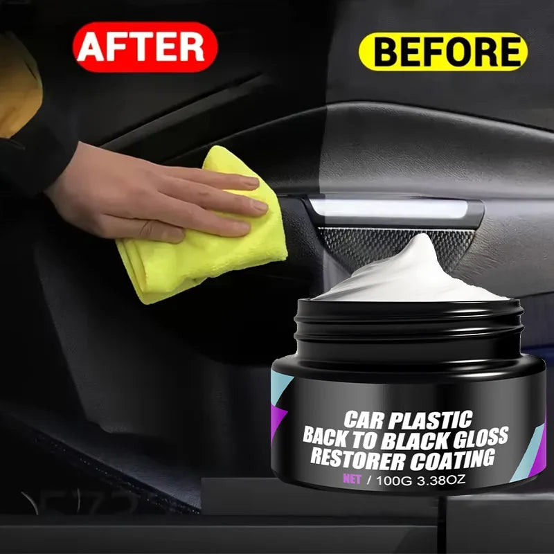 Universelle Auto Leder- & Kunststoff Pflegecreme – Reparatur, Politur & Innenraum Aufbereitung für Leder, Kunststoff & Gummi