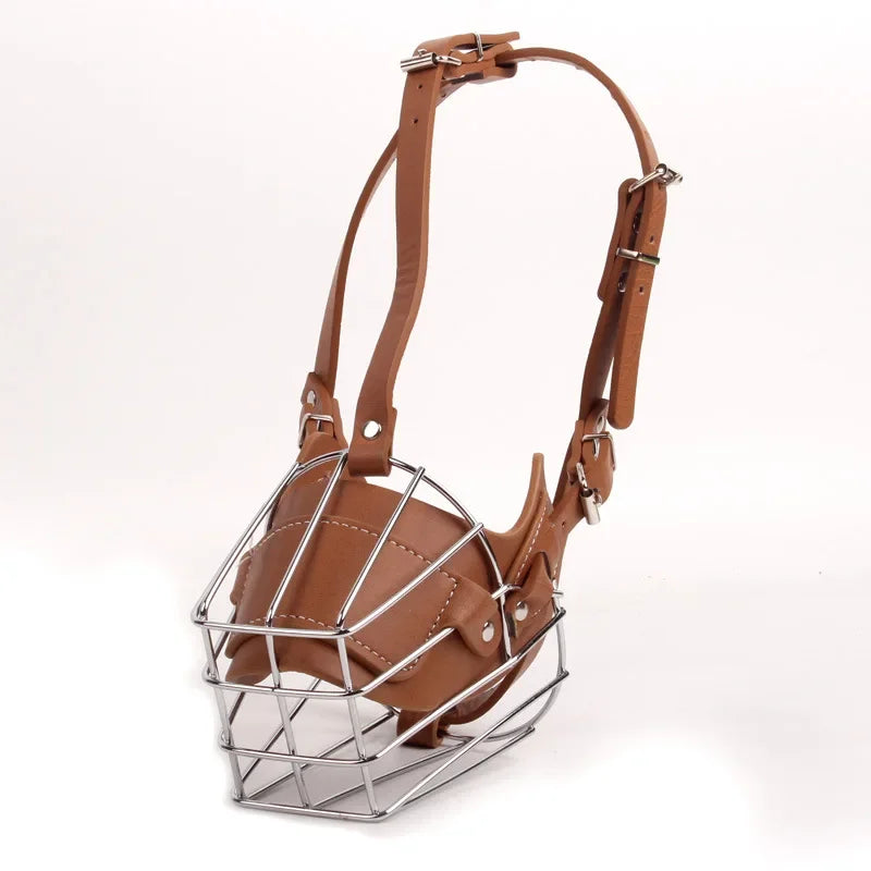 Atmungsaktiver Hunde Maulkorb – Verstellbarer Anti-Beiß Mundschutz mit sicherem Verschluss für Hunde 