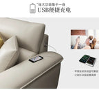 Nordisches L-förmiges Ledersofa aus italienischem Echtleder – Großzügiges Designer-Ecksofa im skandinavischen Stil für Wohnzimmer