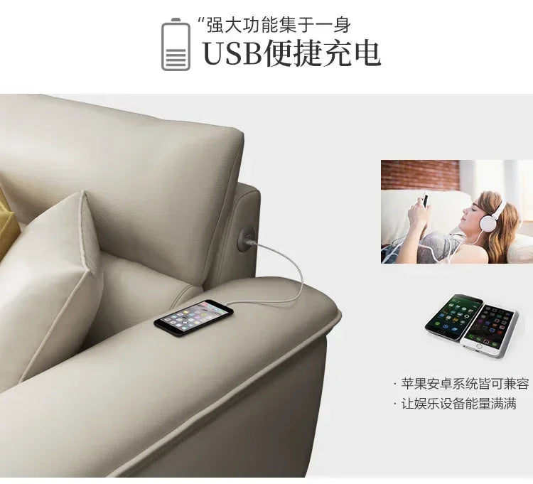 Nordisches L-förmiges Ledersofa aus italienischem Echtleder – Großzügiges Designer-Ecksofa im skandinavischen Stil für Wohnzimmer