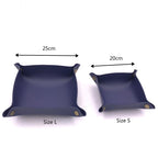 Caja de almacenamiento de cuero de PU de estilo nórdico: elegante bandeja de almacenamiento de escritorio para artículos de papelería, cosméticos y artículos de tocador