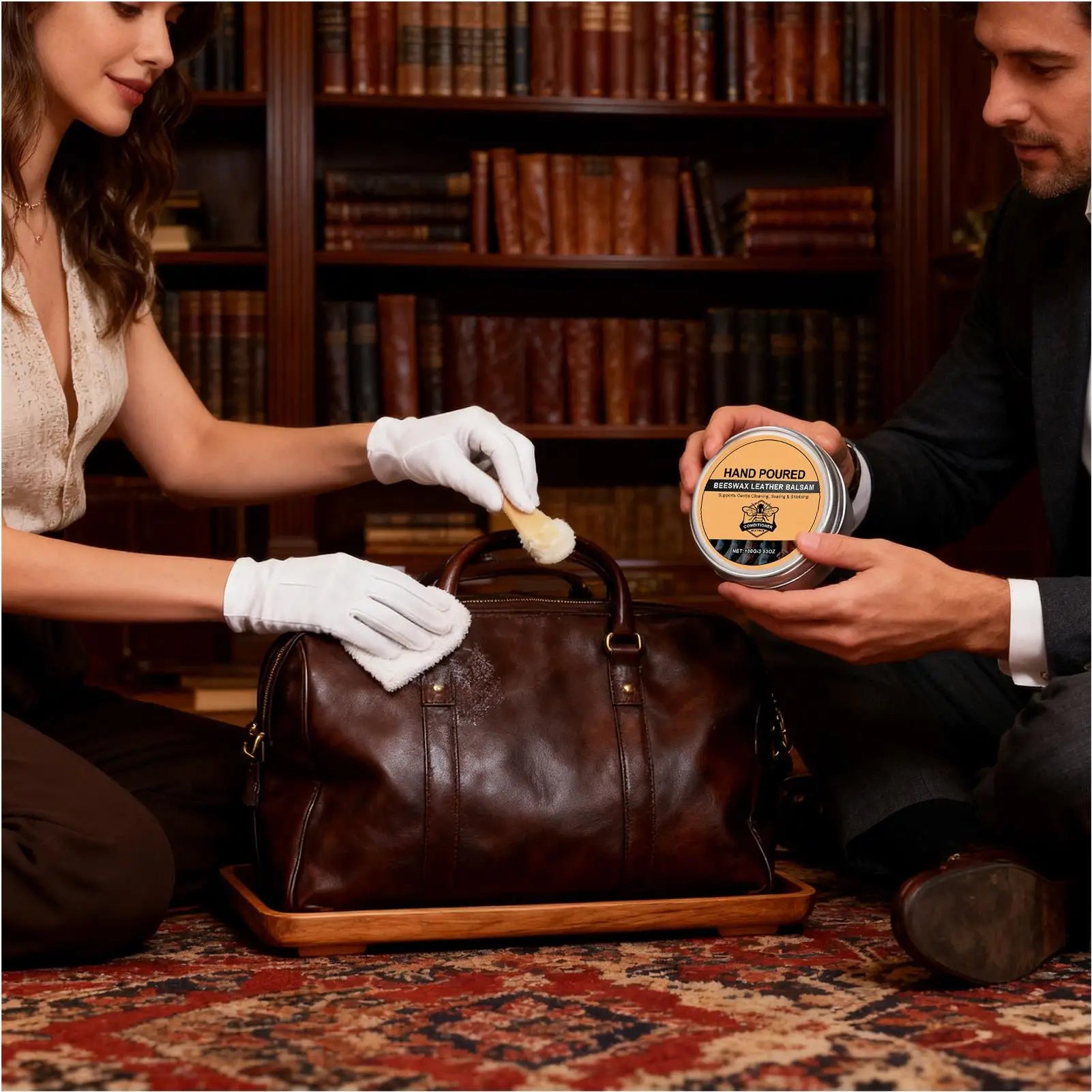 Leder Conditioner mit Bienenwachs – Pflege- & Detailbalsam für Jacken, Schuhe, Möbel, Taschen & Autositze
