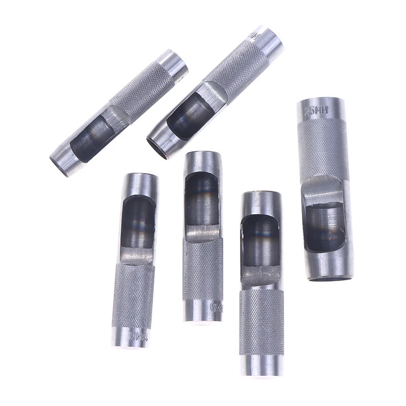 Rundloch Leder Stanze 3–25 mm en Stahl – Präziser Hohl-Lochstanzer für Leder, Kunststoff, Gummi &amp; Dichtungen (DIY Werkzeug) 