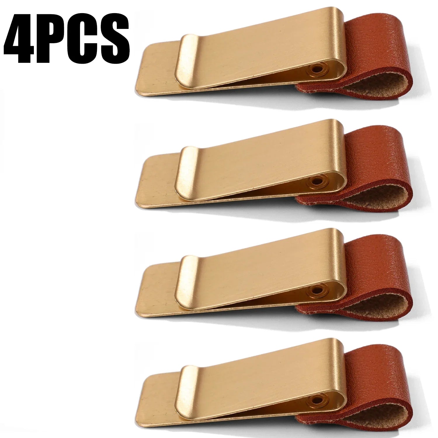 Edelstahl Leder Stiftclip – Porte-stylo pratique et support pour journaux, bureaux et écoles (1–6 pièces) 
