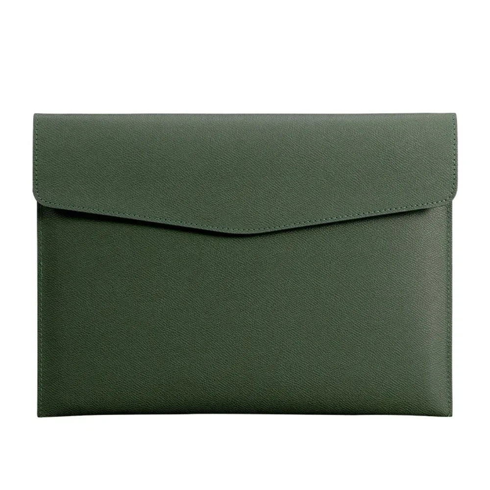 A4 Leder Dokumententasche – Elegante bolsa para archivos comerciales para almacenamiento, registro y oficina