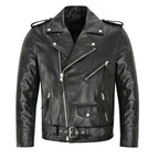 Veste en cuir PU pour hommes au style automobile – Veste de motard slim fit au style artistique, veste légère pour Alltag &amp; Freizeit